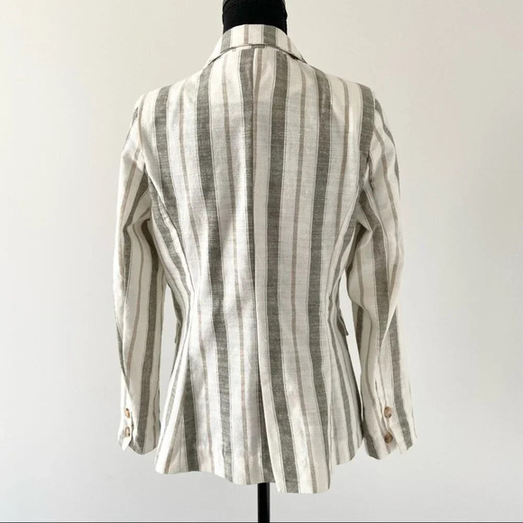 Heartloom  Striped Linen Blend Blazer - Picture 2 of 13